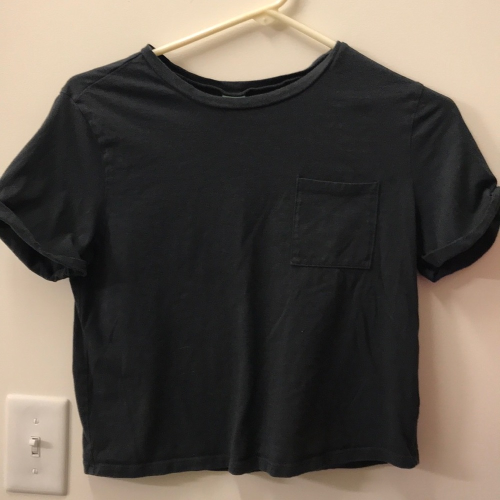 Black crop top